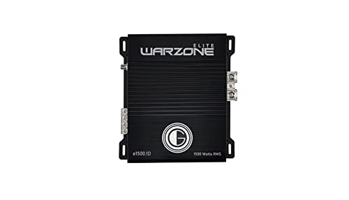 Gravity Audio E1500.1D Warzone 1500W True RMS Car Amplifier Class D Amp 1/2/4 Ohm Stable with Remote Sub Control Gravity Audio E1500.1D Warzone 1500W True RMS Car Amplifier Class D Amp 1/2/4 Ohm Stable with Remote Sub Control